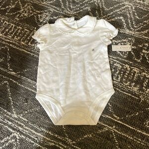 Frilly collar onesie